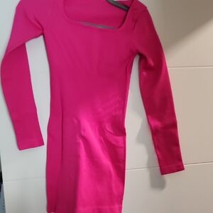 Pink Long Sleeve Dress